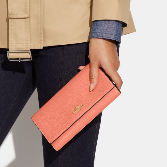 NWT Coach Outlet Slim Trifold Wallet - Picture 2 of 4